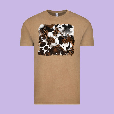 Leopard Cowhide Background Vintage Tee Designed By Ranaportraitstore