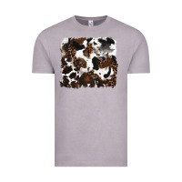 Vintage Zinc leopard cowhide background Vintage Tee - RanaPortraitStore