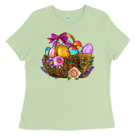 Matcha Easter Eggs Hamper Ladies Tee - BundleAndBundleShop