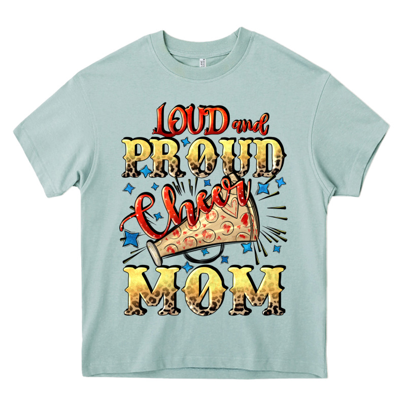 Loud And Proud Cheer Mom Mother's Day Heavy Core Tee by CowGirlArtShop | Teevron