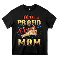 Black Loud and proud cheer Mom Mother's Day Heavy Core Tee - CowGirlArtShop