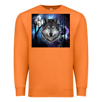 Carrot wolf and full moon Premium Sweatshirt - RanaPortraitStore