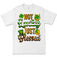 White St. Patrick's Not lucky just blessed Premium Tee - OliviaCreatesArt