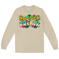 Mushroom Summer Break Long Sleeve Tee - CowhideDigitalArt