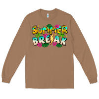 Toasted Coconut Summer Break Long Sleeve Tee - CowhideDigitalArt