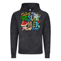 Vintage Black summer time Vintage Hoodie - CowhideDigitalArt
