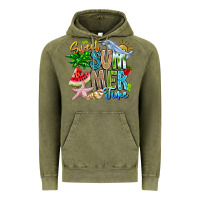 Vintage Olive summer time Vintage Hoodie - CowhideDigitalArt