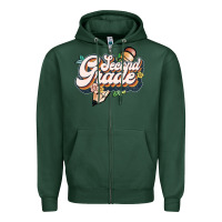 Sports Green second grade Zipper Hoodie - JahusDesignShop
