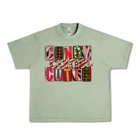 Oil Green Candy Cane Cutie Urban Heavy Tee - FaDigitalArtStudio