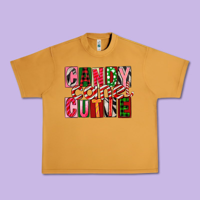 Candy Cane Cutie Urban Heavy Tee Designed By Fadigitalartstudio