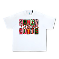 White Candy Cane Cutie Urban Heavy Tee - FaDigitalArtStudio
