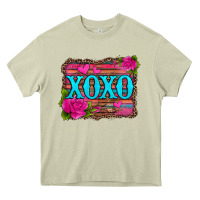 Xoxo Valentine's Day Pink Roses And Hearts Heavy Core Tee | Teevron