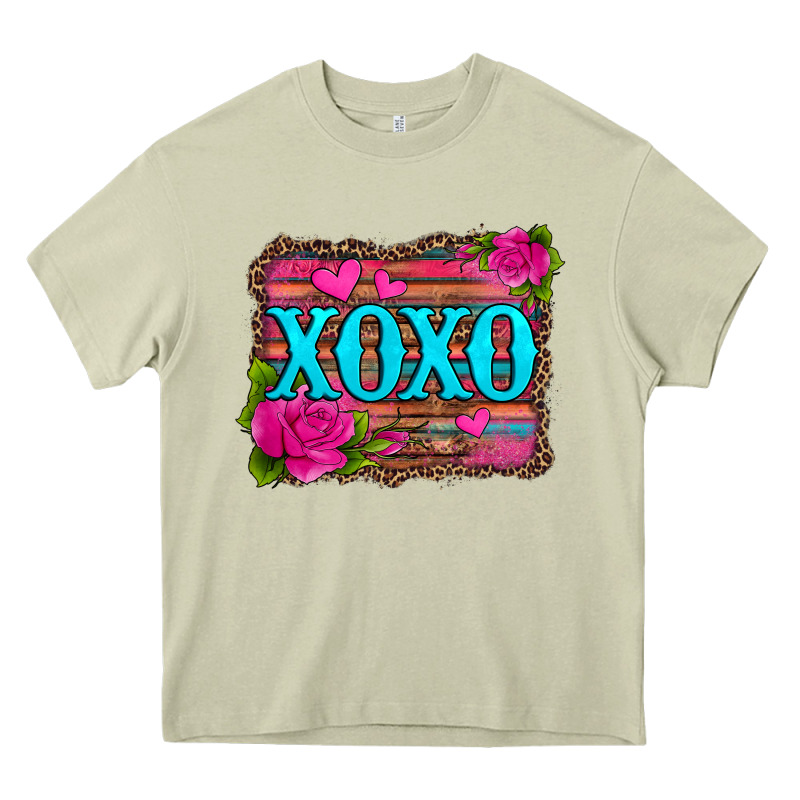 Xoxo Valentine's Day Pink Roses And Hearts Heavy Core Tee by Jasminsmagicworld | Teevron