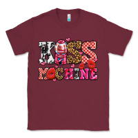 Burgundy kiss machine with lips olivia Classic Tee - OliviaCreatesArt