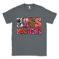 Charcoal Heather kiss machine with lips olivia Classic Tee - OliviaCreatesArt