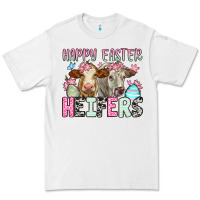 White Happy Easter Heifers Premium Tee - OliviaCreatesArt
