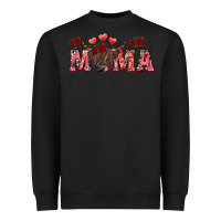 Black valentines day mama Heavyweight Sweatshirt - RanaPortraitStore