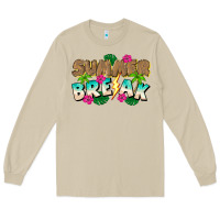 Mushroom Summer Break Long Sleeve Tee - CowhideDigitalArt