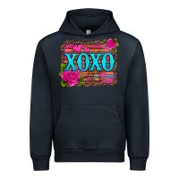 Navy xoxo valentine's day pink roses and hearts Urban Hoodie - Jasminsmagicworld