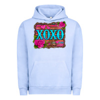 Pigment Grape Ice xoxo valentine's day pink roses and hearts Urban Hoodie - Jasminsmagicworld