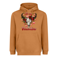Meerkat be my valentine bull skull Heavyweight Hoodie - RanaPortraitStore