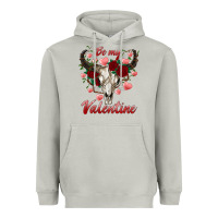 Moon Dust be my valentine bull skull Heavyweight Hoodie - RanaPortraitStore