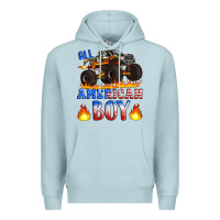 Blue Mist all american boy monster truck Premium Hoodie - Artiststas
