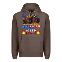 Coffee all american boy monster truck Premium Hoodie - Artiststas