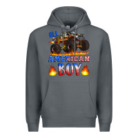 Rock all american boy monster truck Premium Hoodie - Artiststas