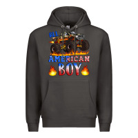 Smoke all american boy monster truck Premium Hoodie - Artiststas