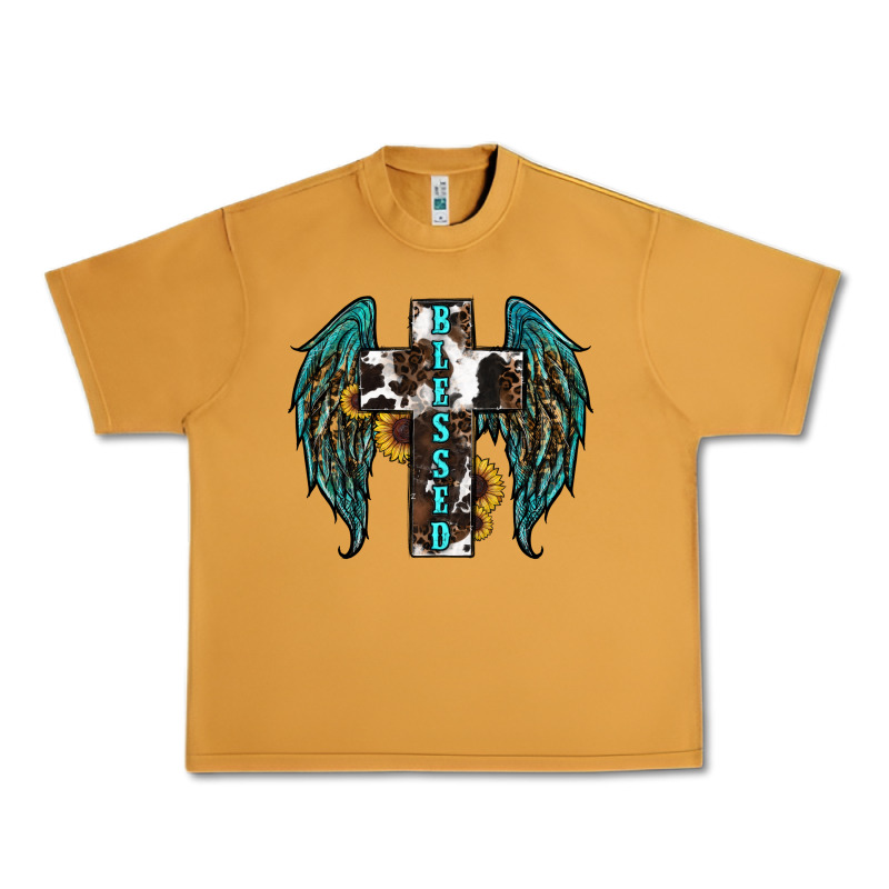 Western Wings Cross Blessed Urban Heavy Tee by RanaPortraitStore | Teevron