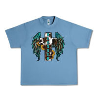 Pebble Blue western wings cross blessed Urban Heavy Tee - RanaPortraitStore