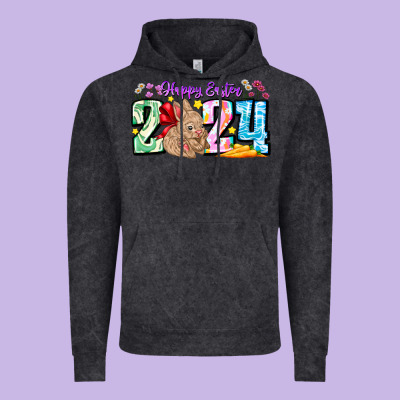 Happy Easter 2024 Vintage Hoodie Designed By Cowhidedigitalart