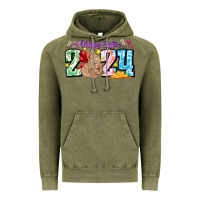 Vintage Olive Happy Easter 2024 Vintage Hoodie - CowhideDigitalArt