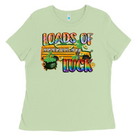 Matcha Loads of luck with school bus St. Patrick's Day Ladies Tee - FaDigitalArtStudio