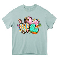 Arona Easter heart Easter Day Heavy Core Tee - CowGirlArtShop