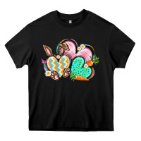 Black Easter heart Easter Day Heavy Core Tee - CowGirlArtShop