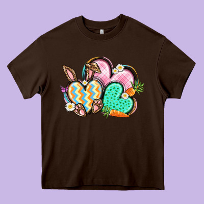 Easter Heart Easter Day Heavy Core Tee Designed By Cowgirlartshop
