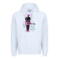 White MGK+Thing Premium Hoodie - maiPhamDesign