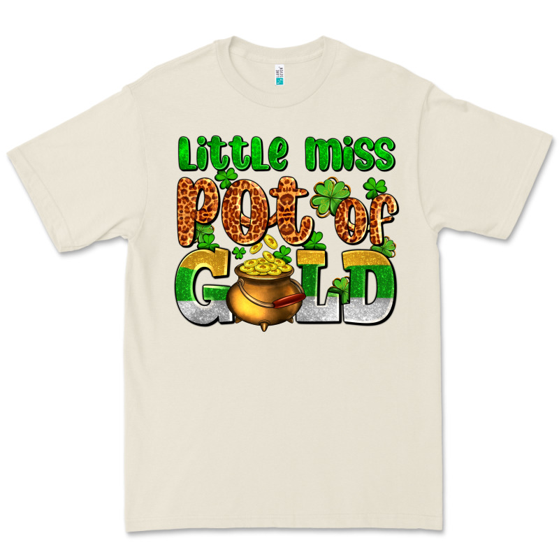 St. Patrick's Little Miss Pot Of Gold Premium Tee by OliviaCreatesArt | Teevron
