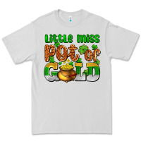 Dove Grey St. Patrick's little miss pot of gold Premium Tee - OliviaCreatesArt