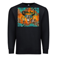 Black wild soul boho bull skull Premium Sweatshirt - RanaPortraitStore
