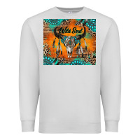 Dove Grey wild soul boho bull skull Premium Sweatshirt - RanaPortraitStore