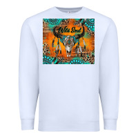 White wild soul boho bull skull Premium Sweatshirt - RanaPortraitStore