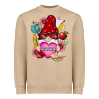 Mushroom valentines day teacher gnome Heavyweight Sweatshirt - RanaPortraitStore