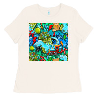 Bone boy child coffee cup and teddy bear with thunderbolts and camouflage s Ladies Tee - BundleAndBundleShop