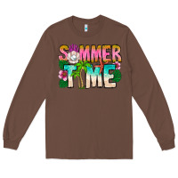 Chestnut Summer Time Long Sleeve Tee - CowhideDigitalArt