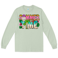 Matcha Summer Time Long Sleeve Tee - CowhideDigitalArt