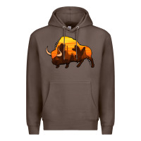 Coffee western bison Premium Hoodie - Jasminsmagicworld
