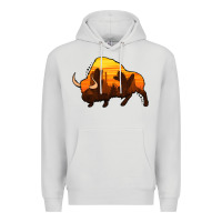 Dove Grey western bison Premium Hoodie - Jasminsmagicworld